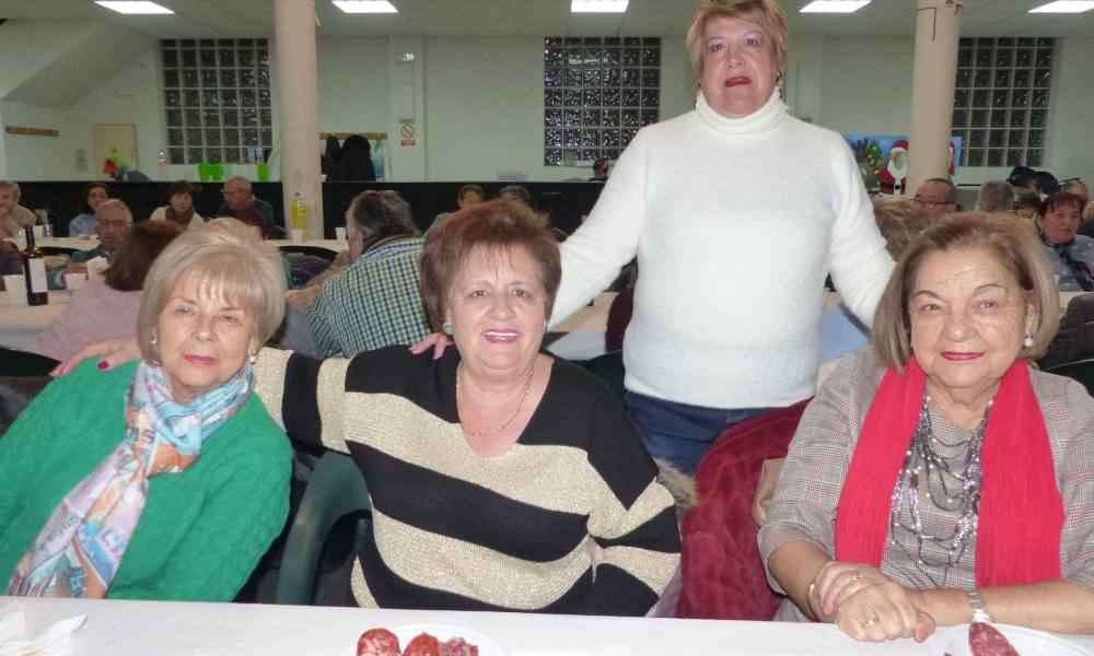 Los mayores de Villoria se reúnen por Navidad