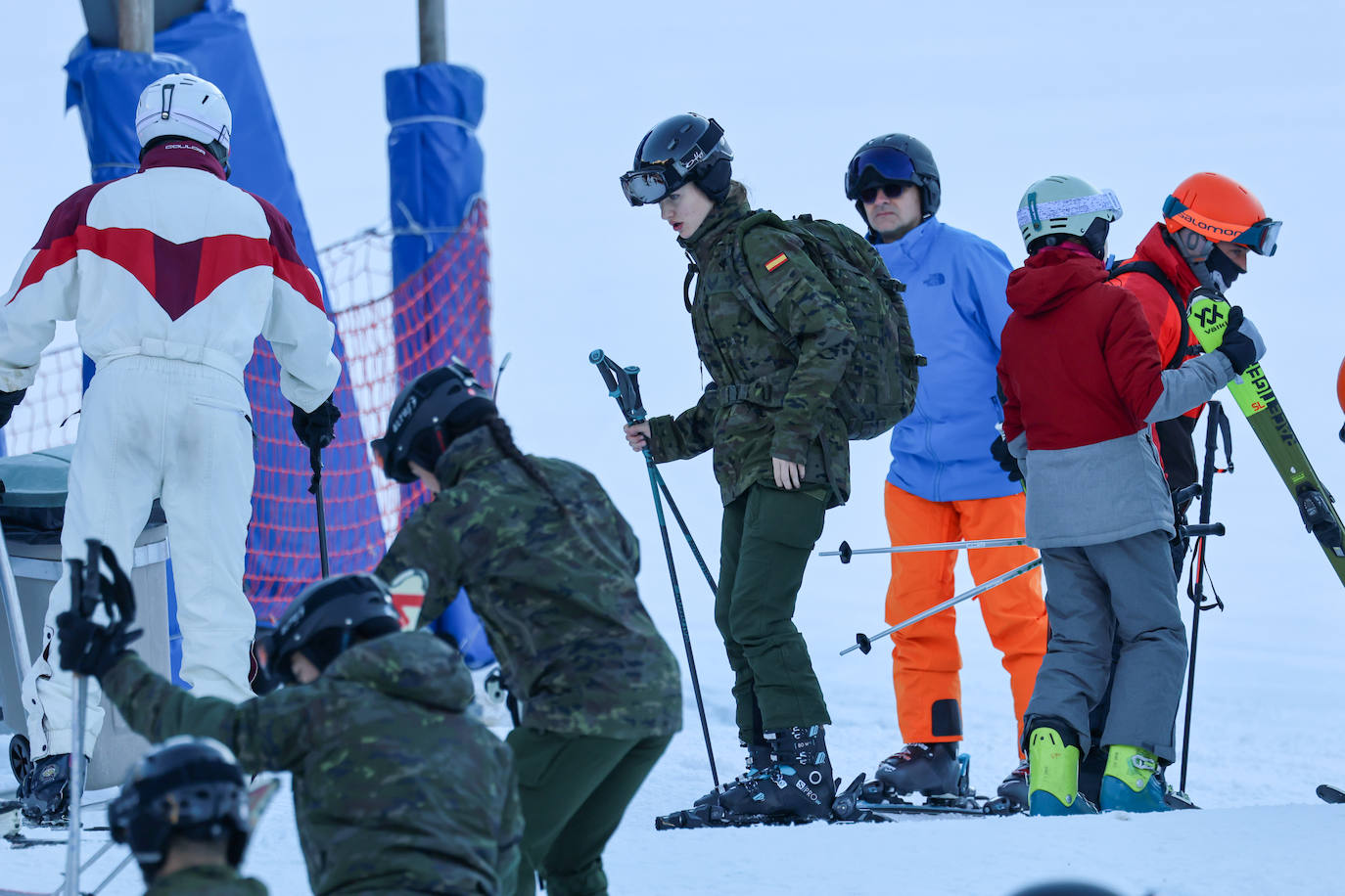 Todas las imágenes de la Princesa Leonor en su entrenamiento de esquí en el Pirineo Aragonés