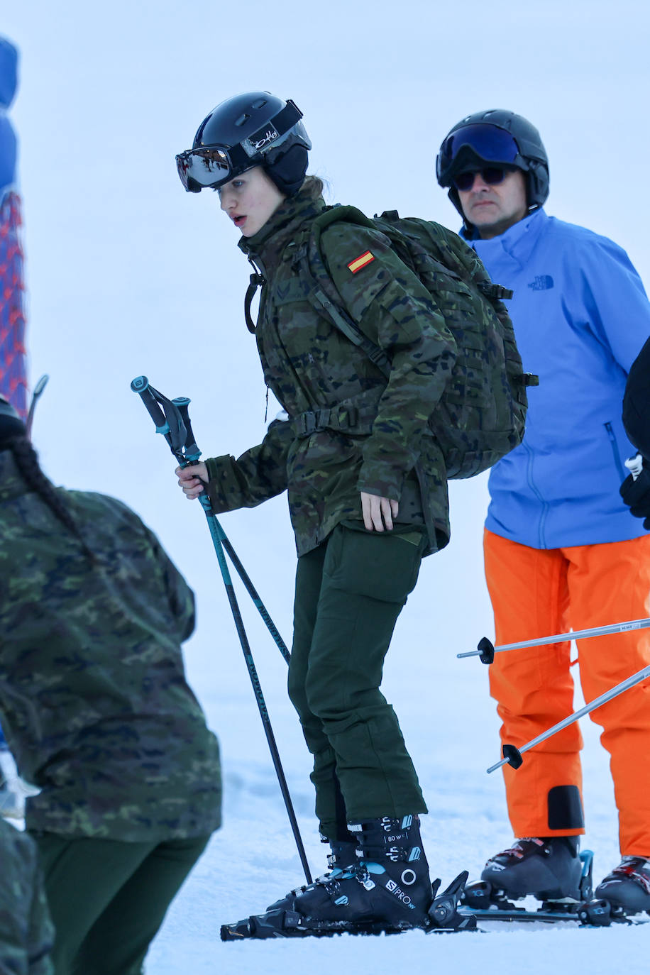 Todas las imágenes de la Princesa Leonor en su entrenamiento de esquí en el Pirineo Aragonés