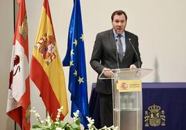 Óscar Puente, en un acto en Valladolid.