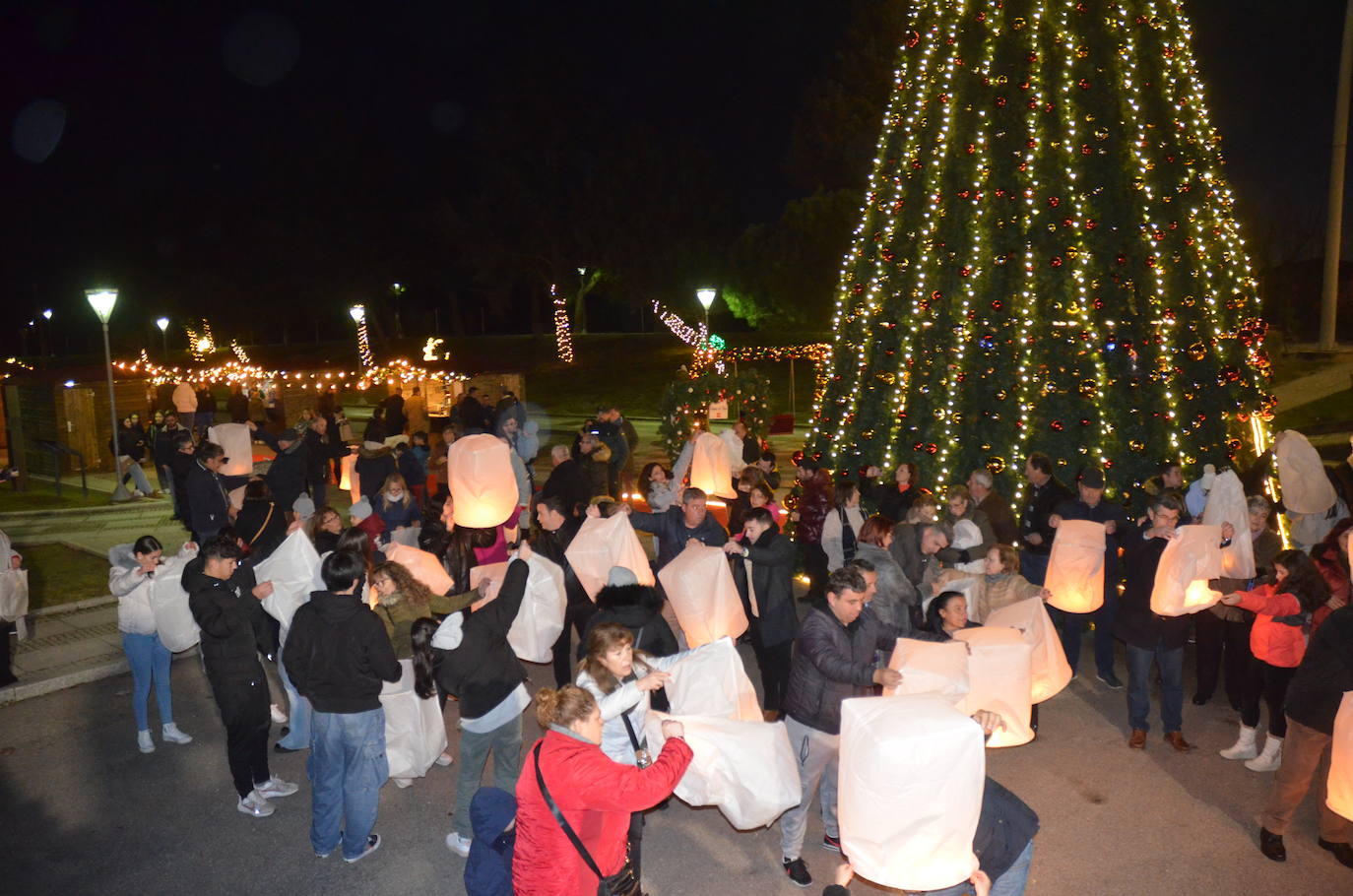 La antigua frontera oñorense se viste de Navidad