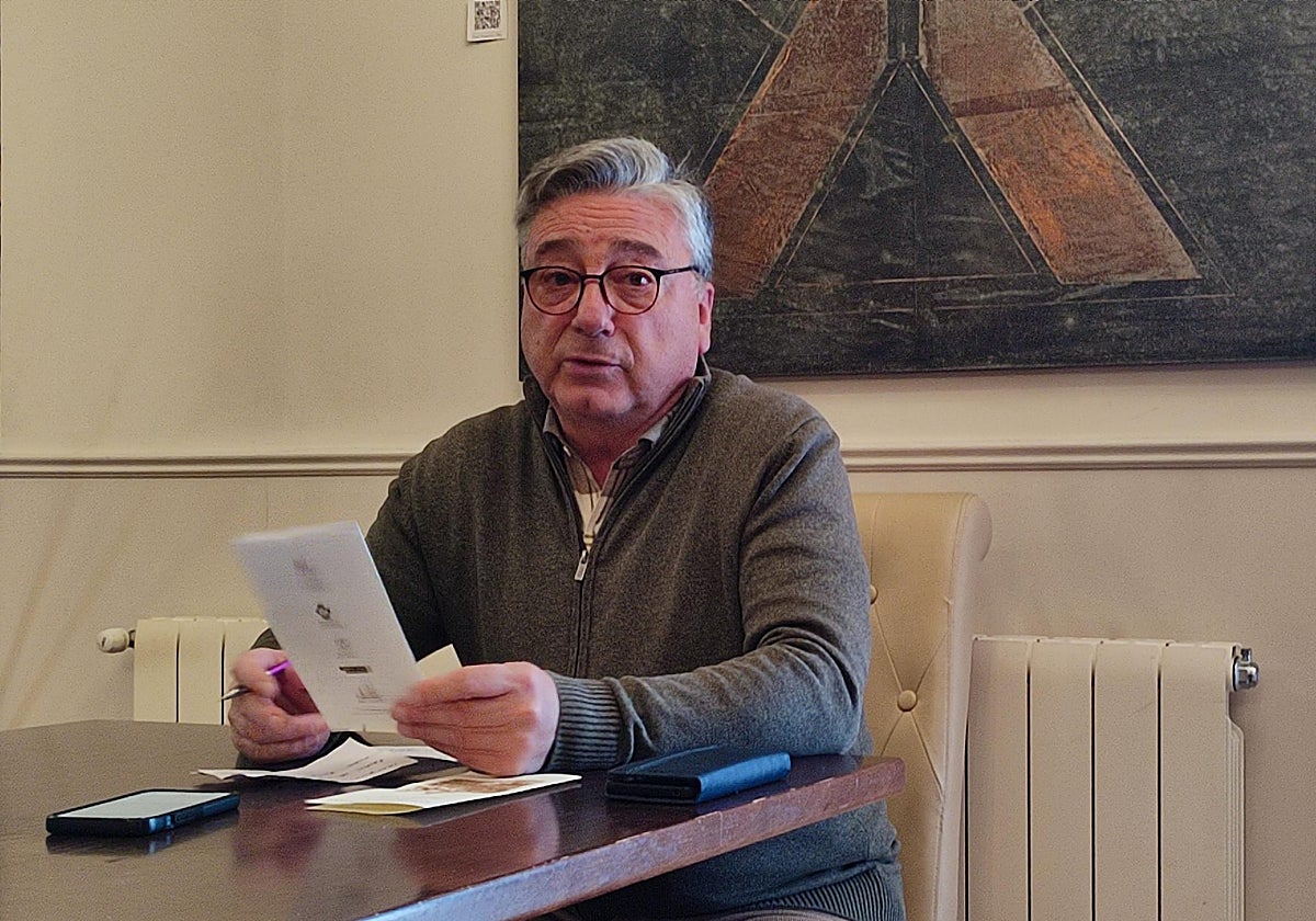 Moises Pérez, presidente de la Hermandad de Cofradías de Peñaranda.