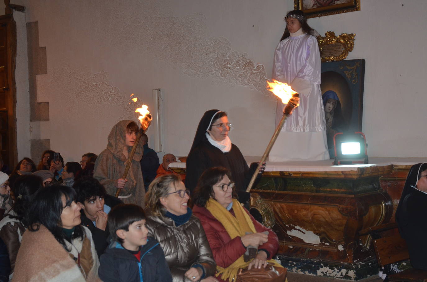 Representación por el 800 aniversario del nacimiento de Greccio