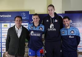 Hatar, junto a Pepe Vázquez, en la sesión de este jueves.