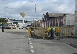 Obras en el polígono industrial Las Viñas I.