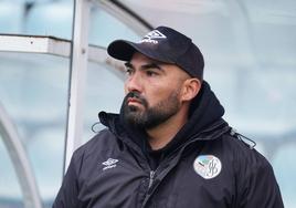 Jehu Chiapas en el verde del Estadio Helmántico.