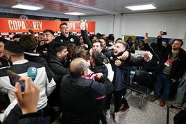 Unionistas celebra por todo lo alto el emparejamiento frente al FC Barcelona