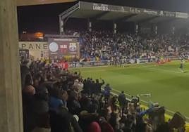 Locura total: así explotó el Reina Sofía con el gol de Álvaro Gómez