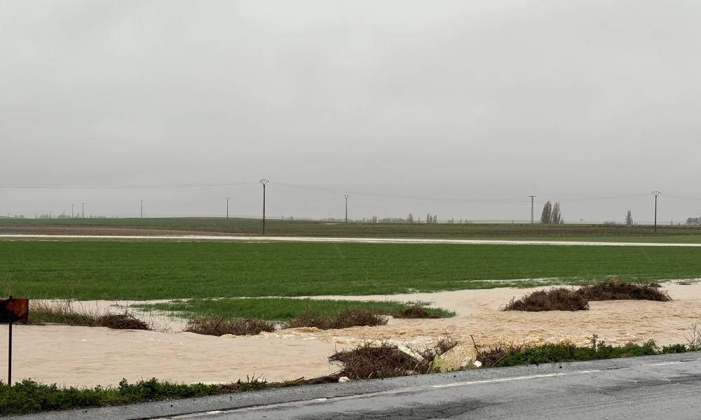 Abundante agua y nieve en Peñaranda y comarca