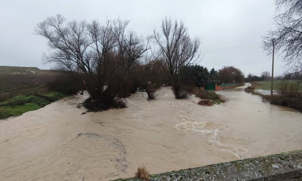 Abundante agua y nieve en Peñaranda y comarca