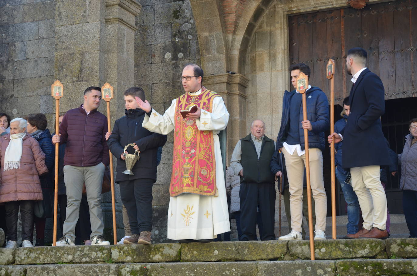 El marrano de San Antón se despide en La Alberca