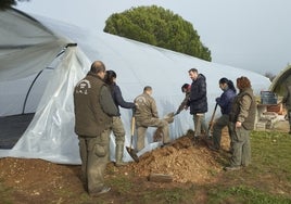 Las actuaciones que se llevan a cabo en la reparación del vivero de Santa Marta de Tormes.