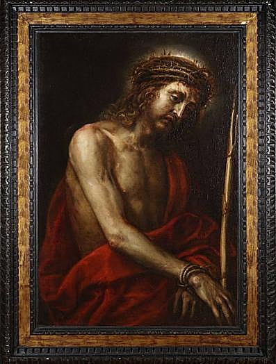 Una de las obras más destacadas del autor se encuentra actualmente en el Museo del Prado (Auto de Fe en la plaza Mayor de Madrid, 1683), aunque en este caso la obra que presenta más similitudes con la donación es El Expolio de Cristo (Cristo de la Paciencia, 1651), también en el Museo del Prado. eñe