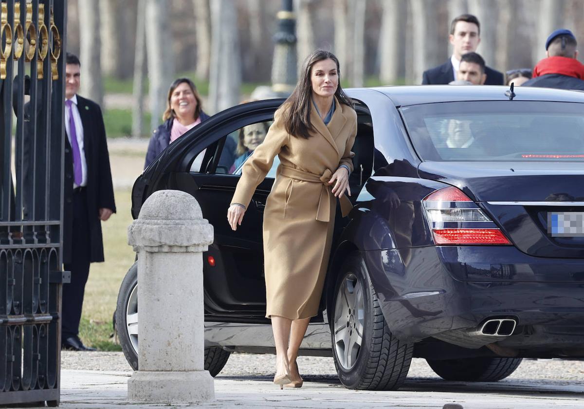 La Reina Letizia en el acto institucional en Aranjuez este lunes