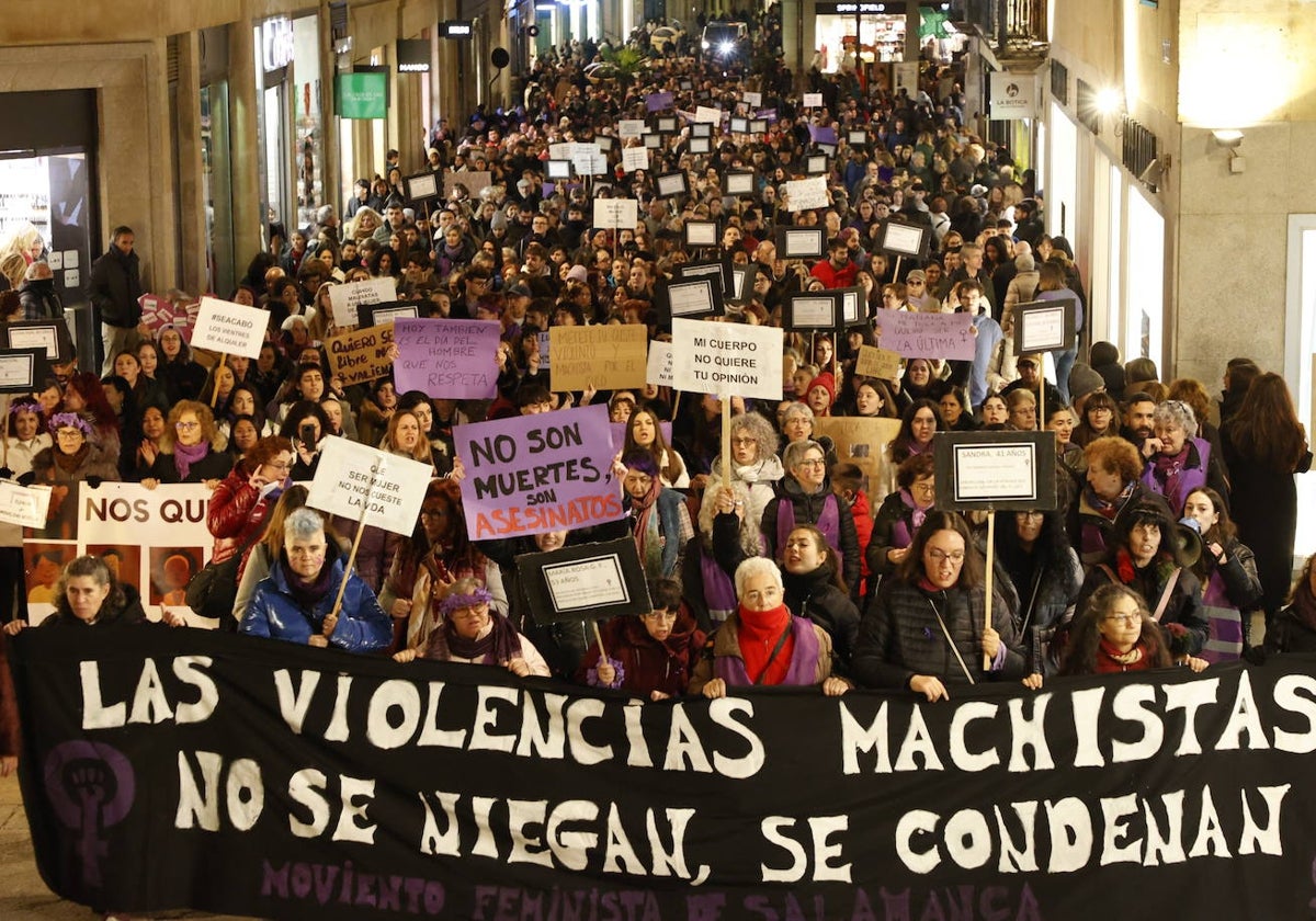 Manifestación contra la violencia machista del pasado 25 de noviembre.