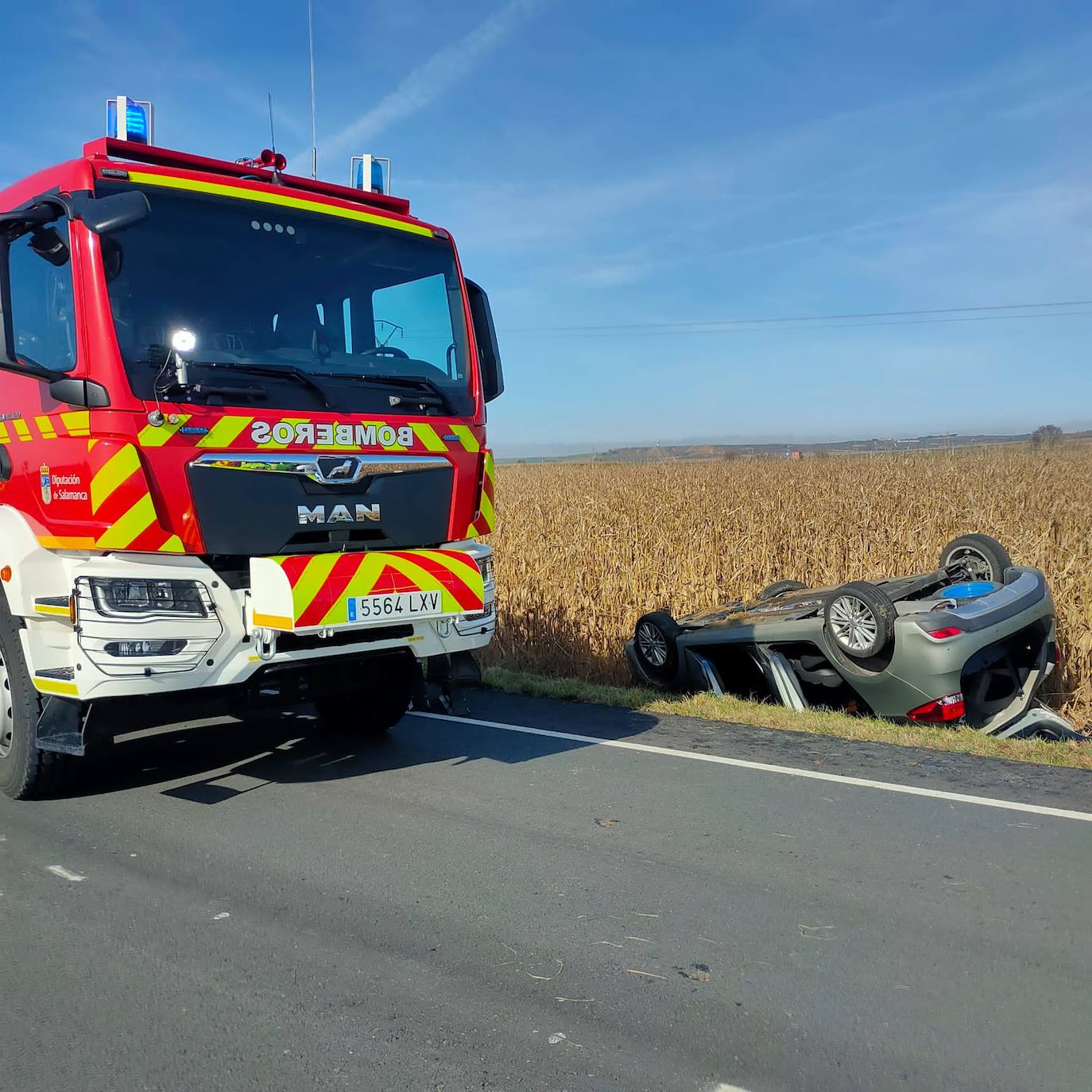 Así han quedado los vehículos del espectacular accidente en San Morales