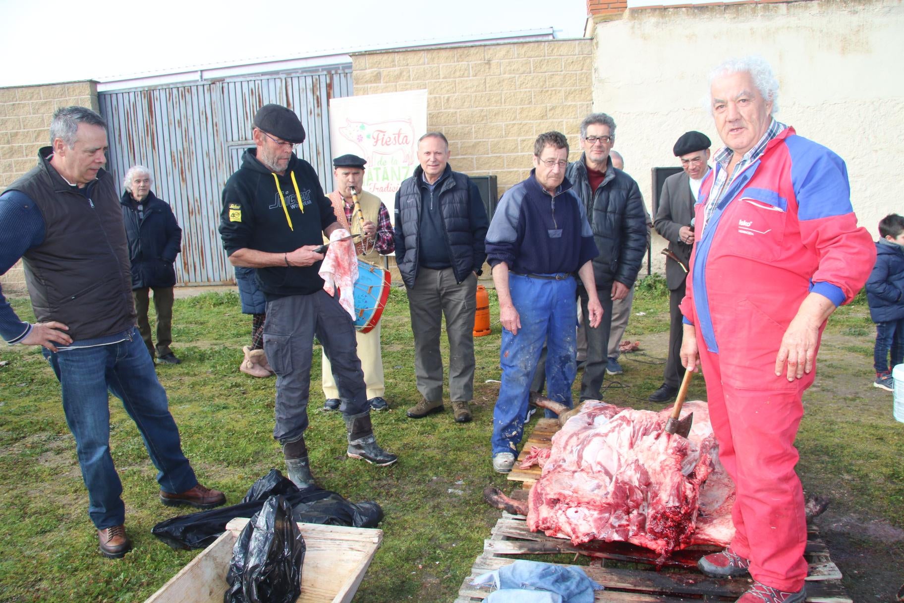 Calzada disfrutó de la jornada de matanza tradicional