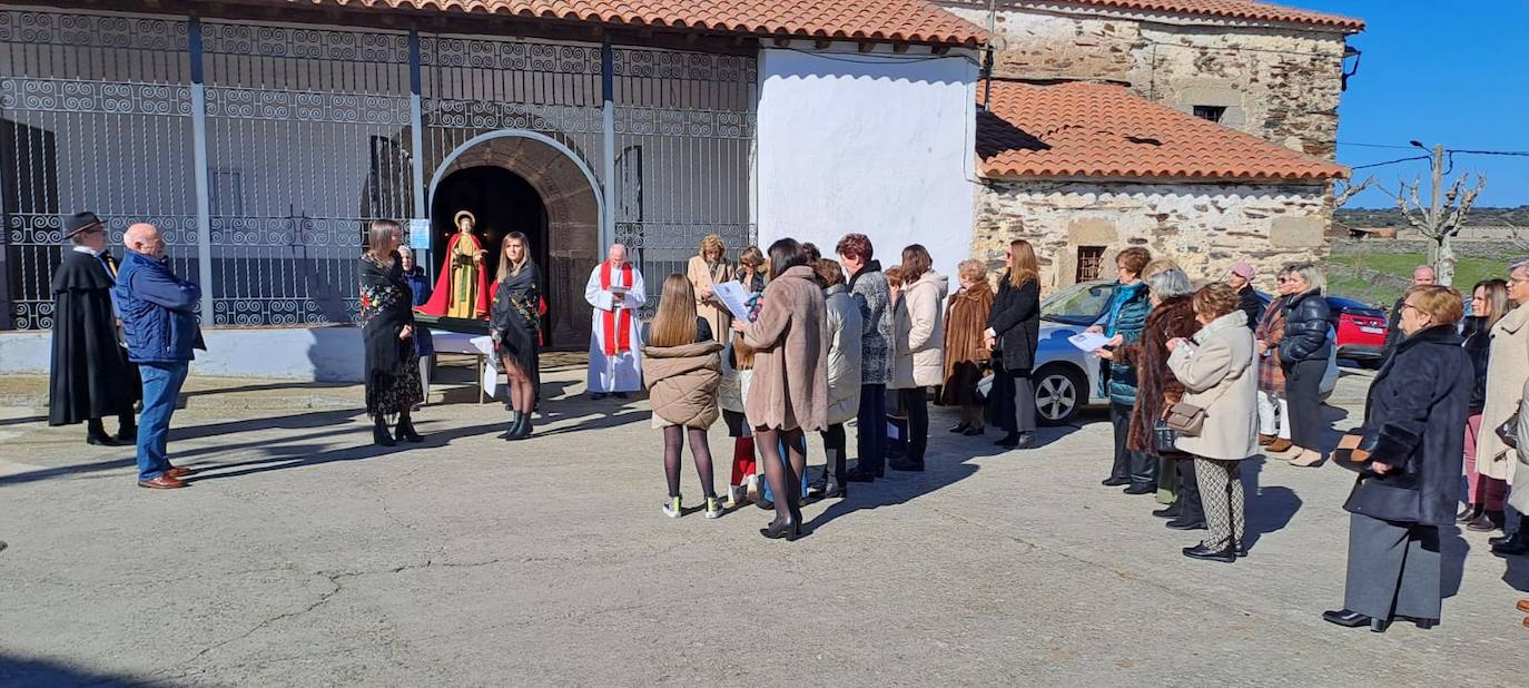 Aldeavieja de Tormes cumple con la tradición y celebra la festividad de Santa Águeda