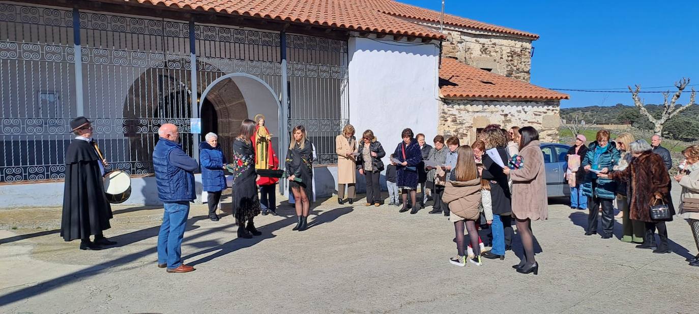 Aldeavieja de Tormes cumple con la tradición y celebra la festividad de Santa Águeda