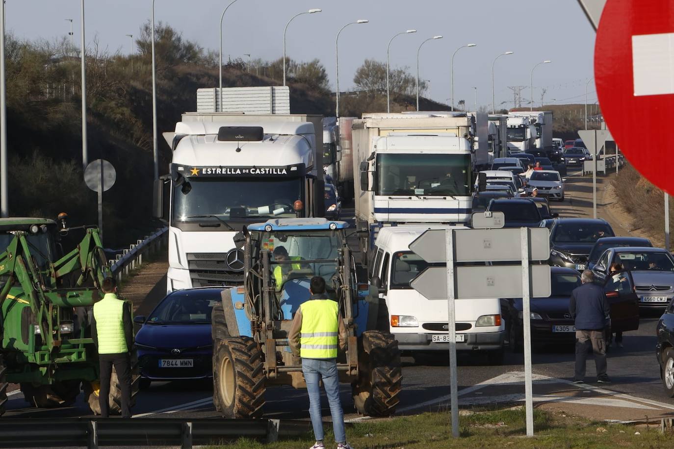 Las protestas de los agricultores y ganaderos por las calles de Salamanca, en imágenes