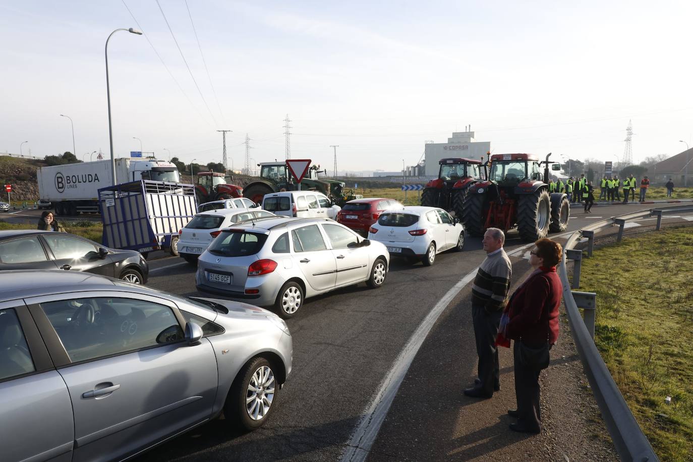 Las protestas de los agricultores y ganaderos por las calles de Salamanca, en imágenes