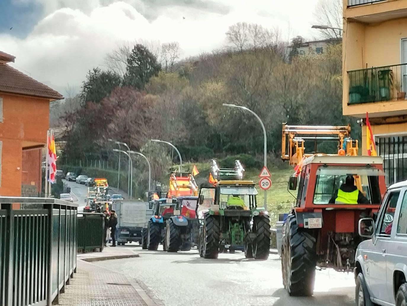 La protesta agraria de este viernes en Béjar en imágenes