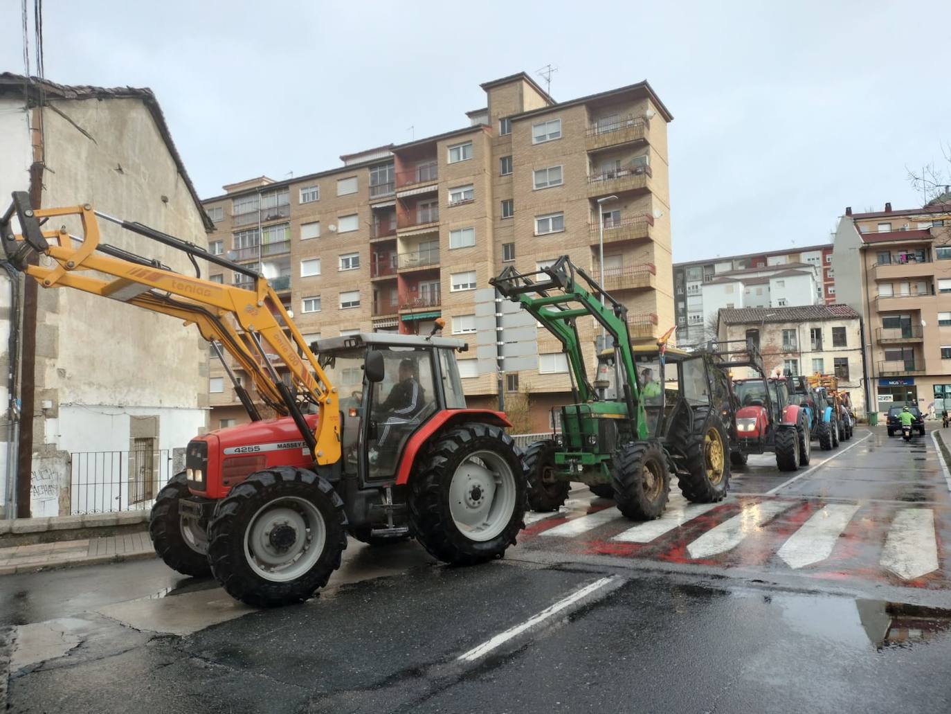 La protesta agraria de este viernes en Béjar en imágenes