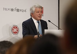 Enrique Cerezo, presidente del Atlético de Madrid.
