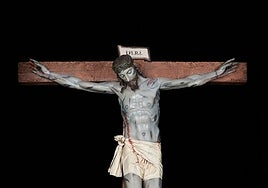 Imagen del Cristo de la Salud tras su restauración.