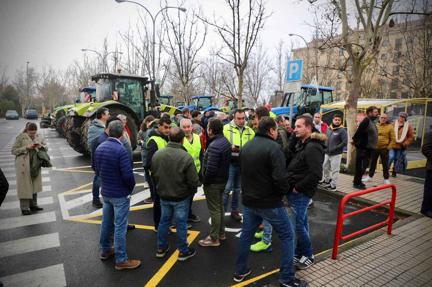 La tractorada de este miércoles en Salamanca en imágenes