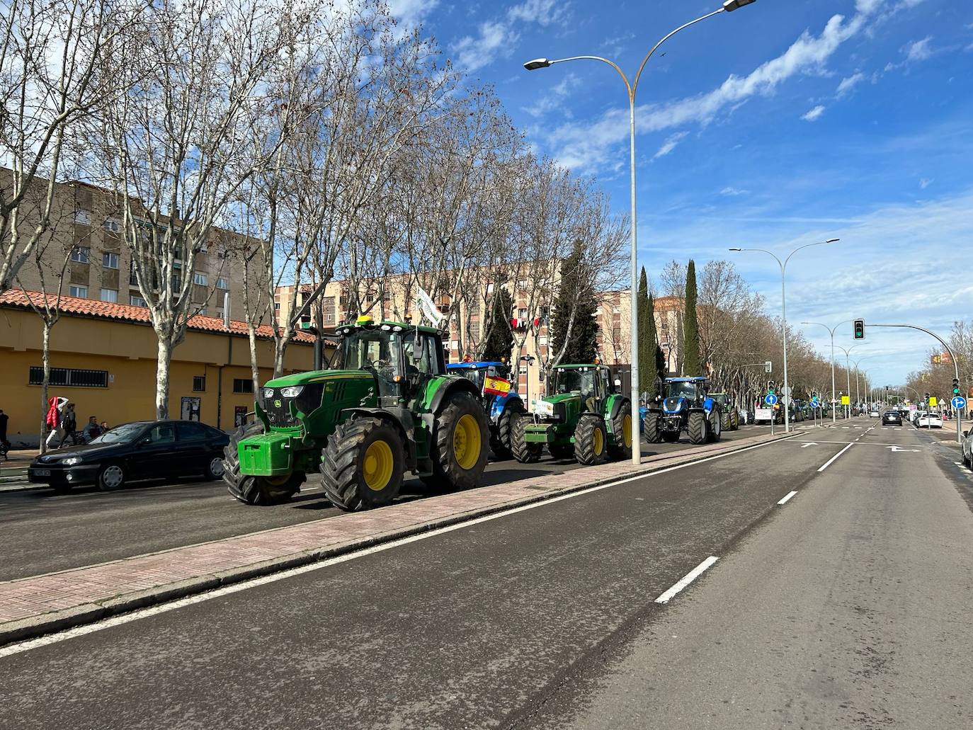 La tractorada de este miércoles en Salamanca en imágenes