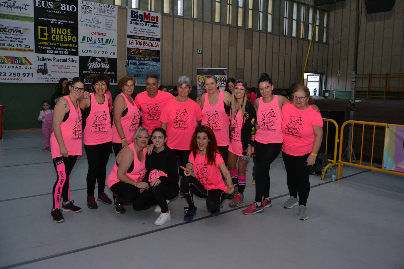 Ciudad Rodrigo se mueve al ritmo de las “zumba sisters”