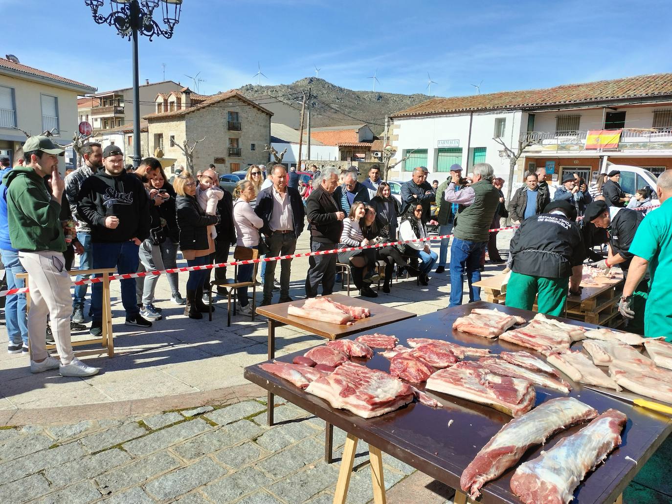 Vicente del Bosque, matancero de honor de la tercera matanza típica de Sorihuela