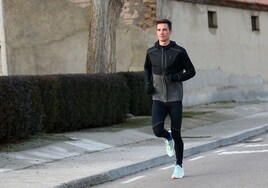 Mario García Romo, entrenando en Villar de Gallimazo.