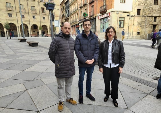 José María Collados, José Luis Mateos y María Jesús Santa María.