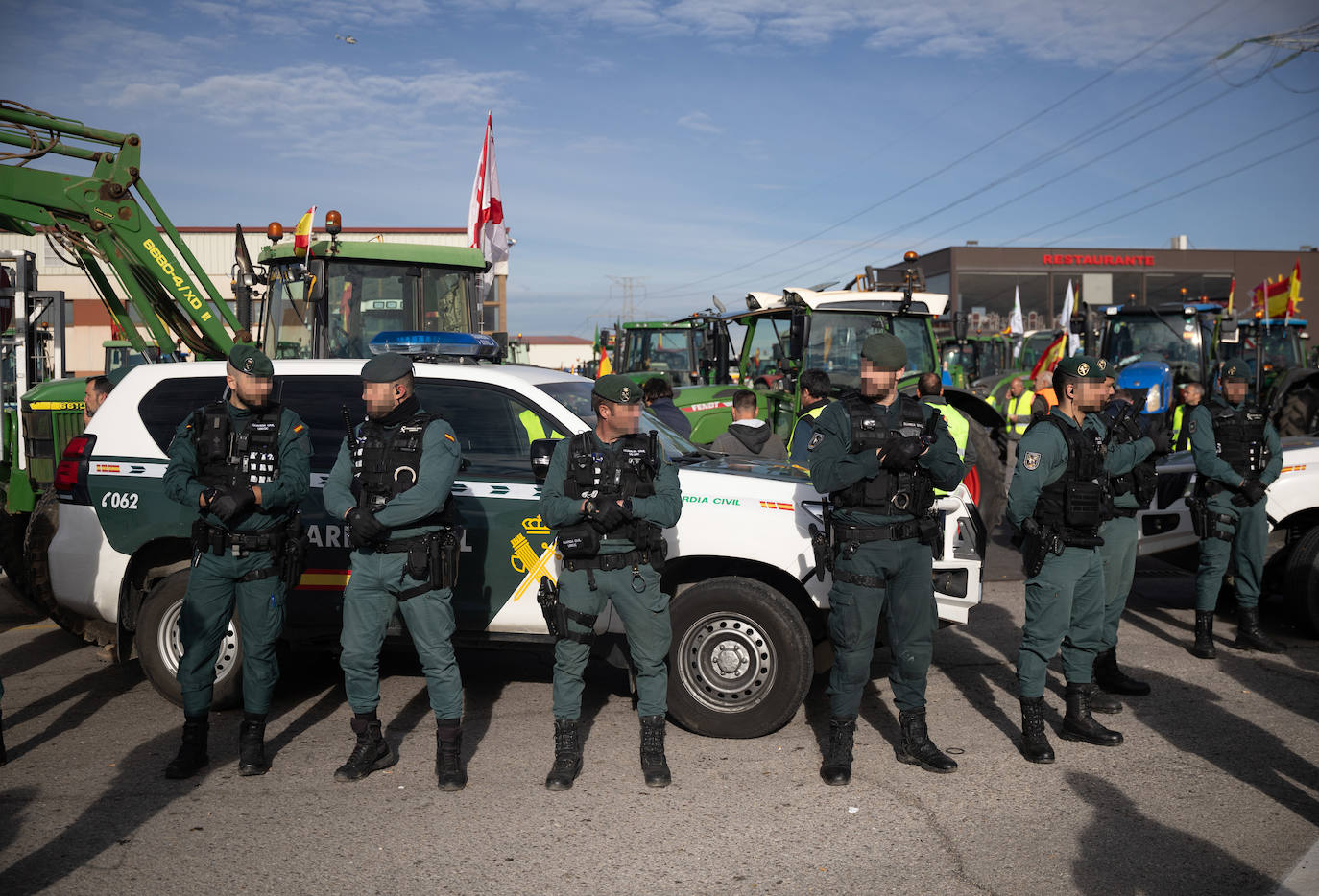 Las protestas del campo en Madrid, en imágenes