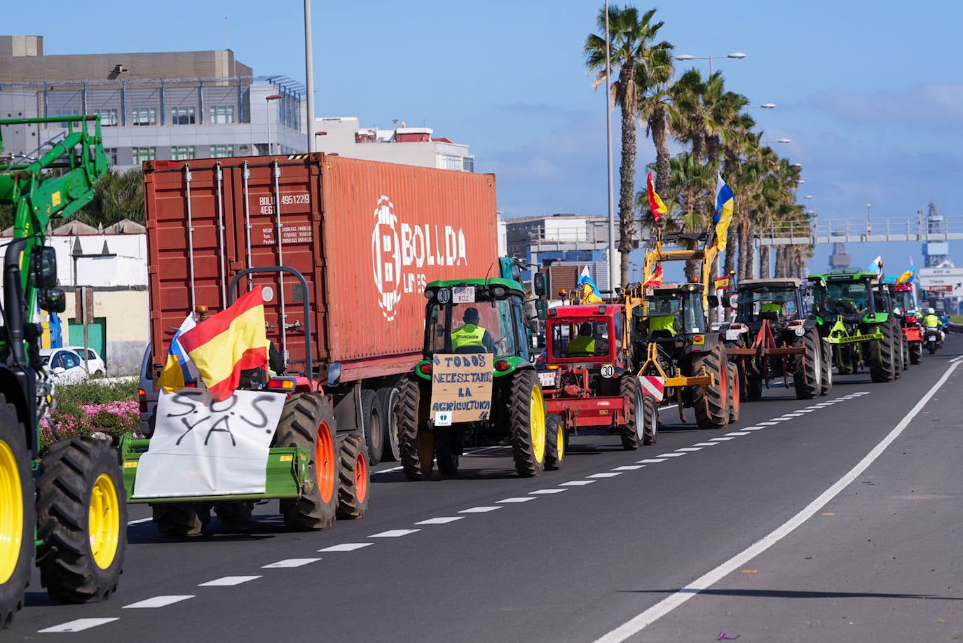 Las protestas del campo en Madrid, en imágenes
