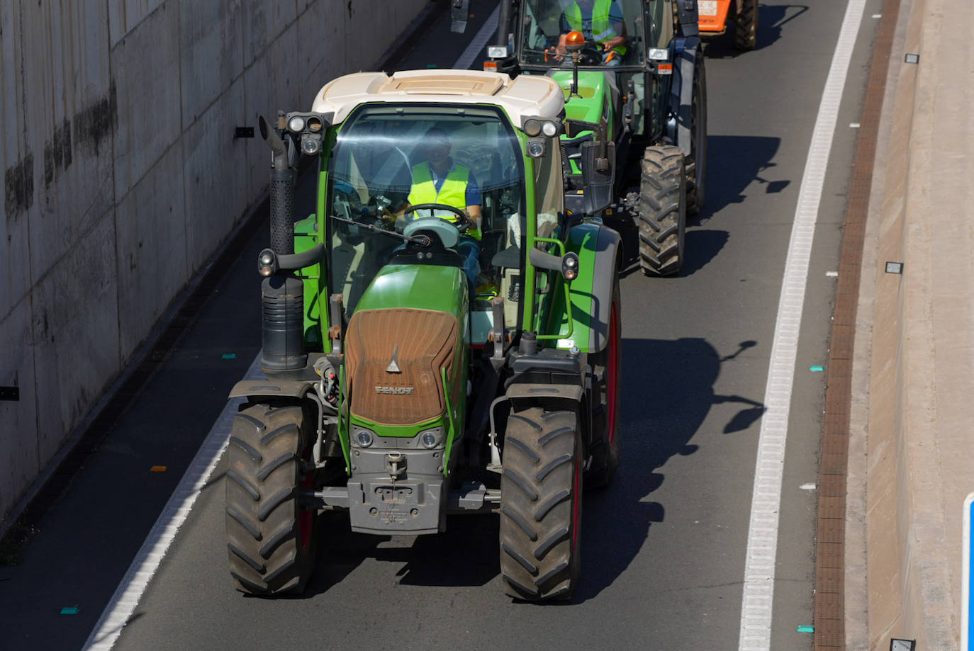 Las protestas del campo en Madrid, en imágenes