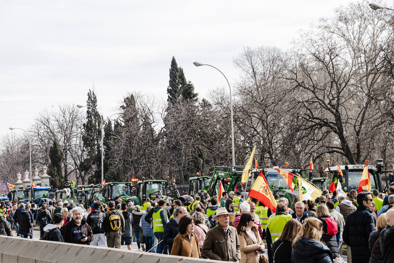 Las protestas del campo en Madrid, en imágenes