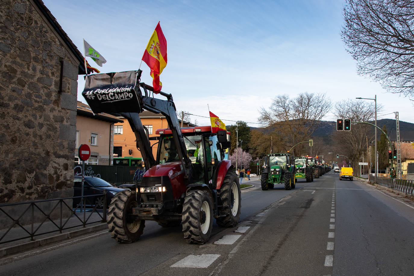 Las protestas del campo en Madrid, en imágenes