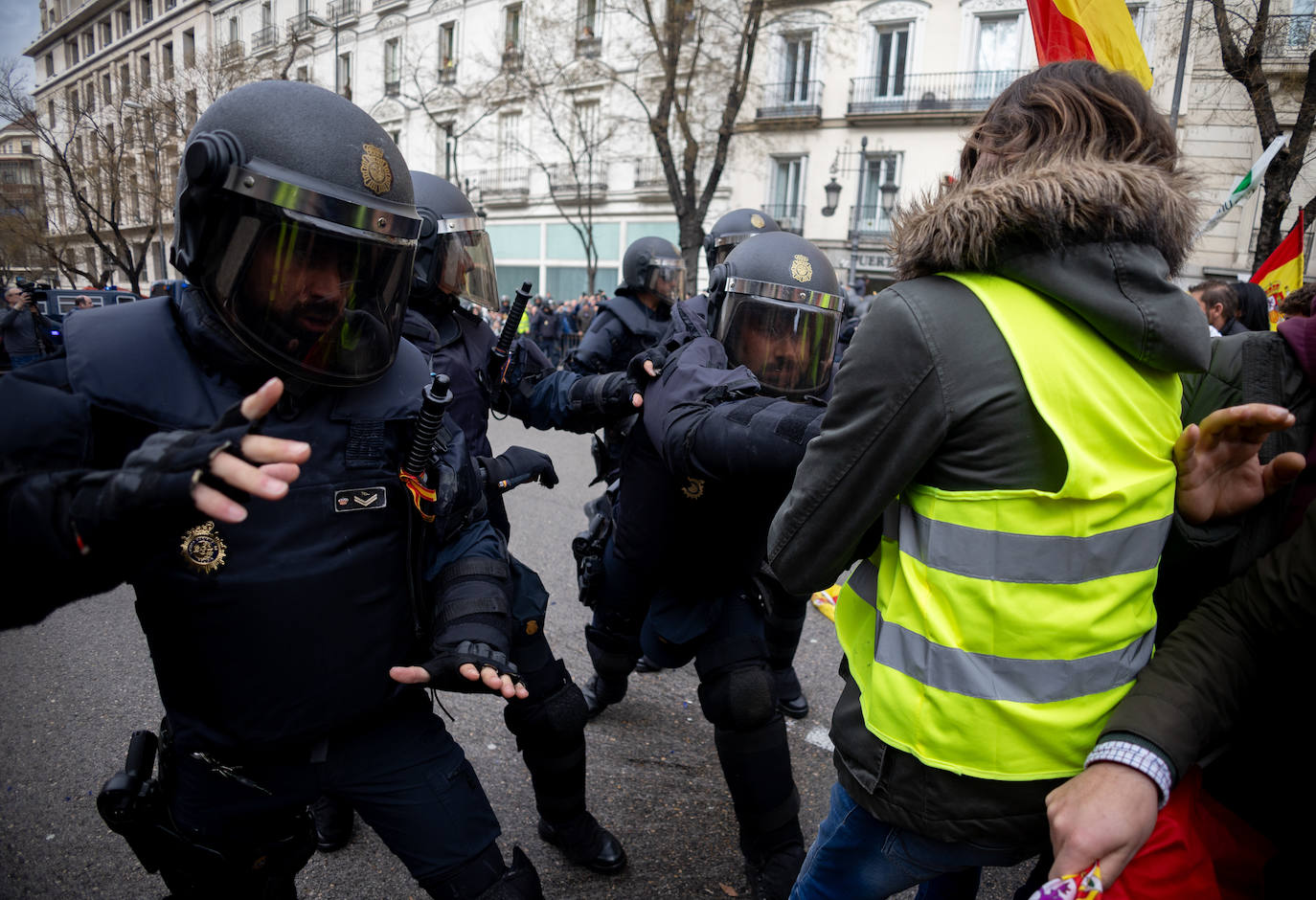 Las protestas del campo en Madrid, en imágenes