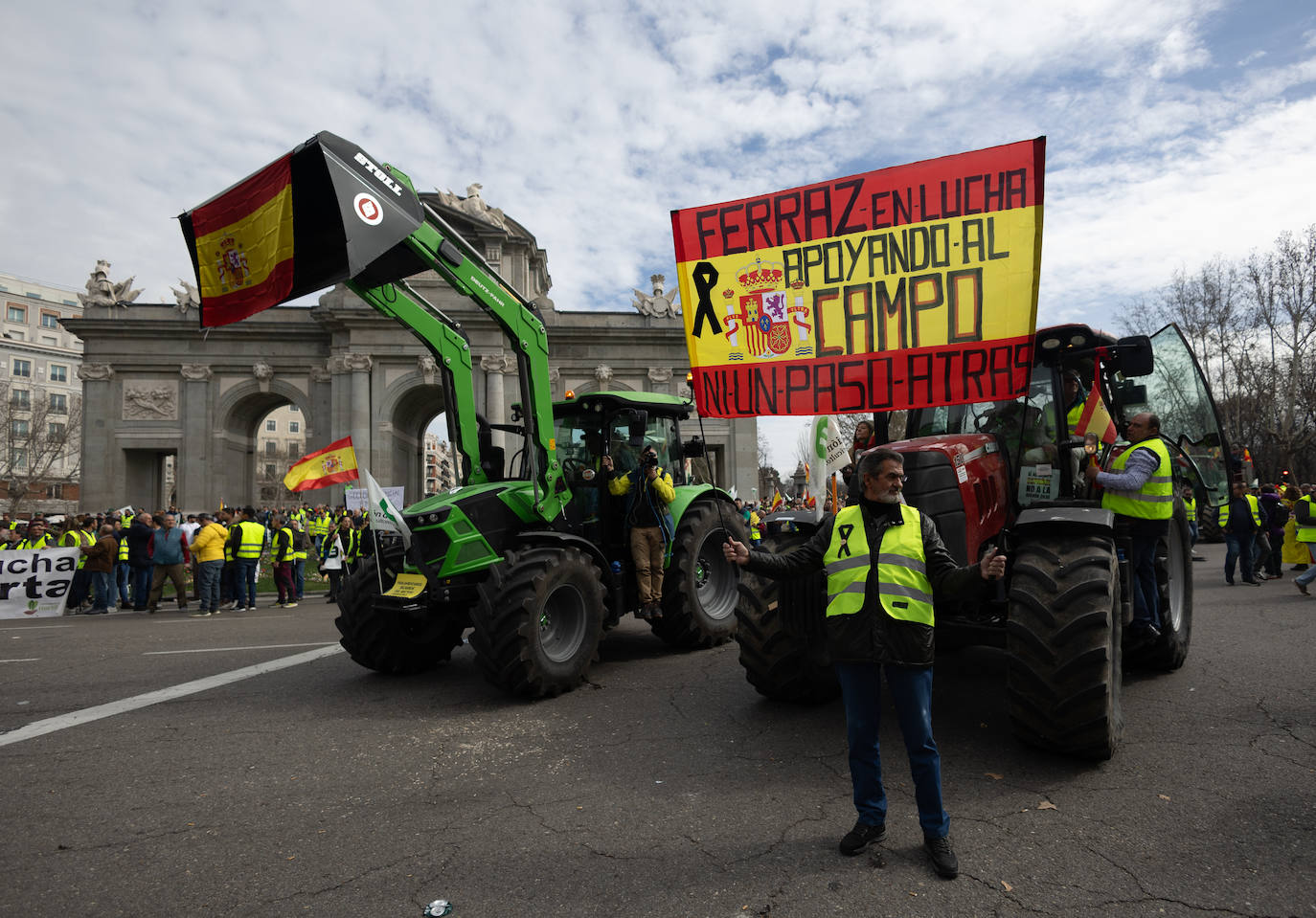 Las protestas del campo en Madrid, en imágenes