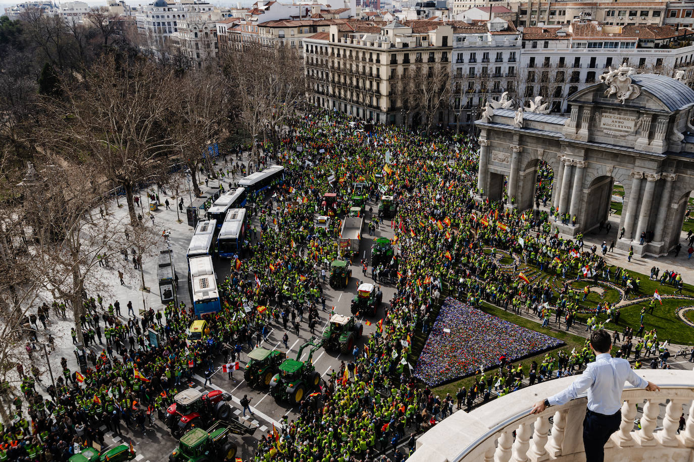 Las protestas del campo en Madrid, en imágenes