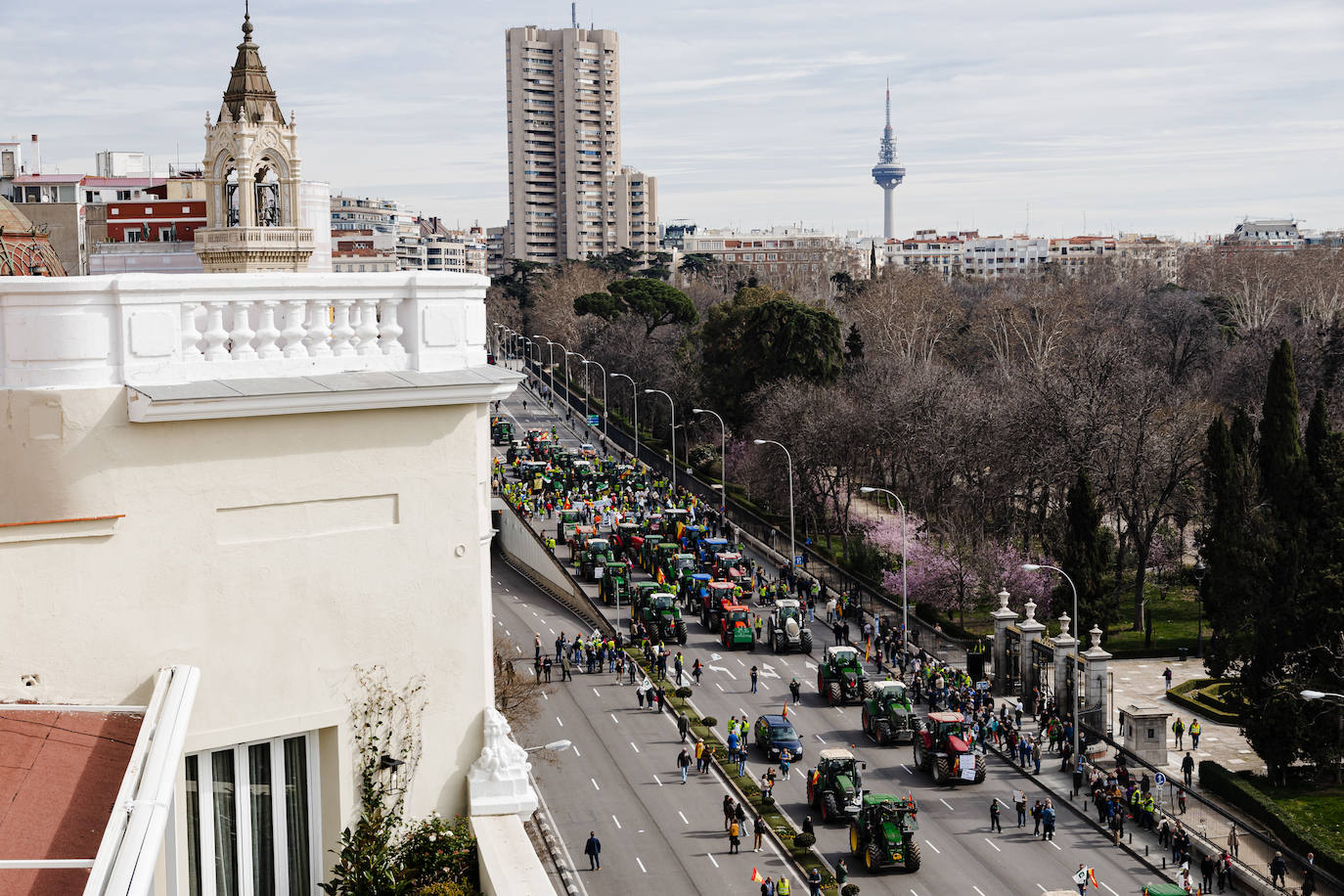 Las protestas del campo en Madrid, en imágenes
