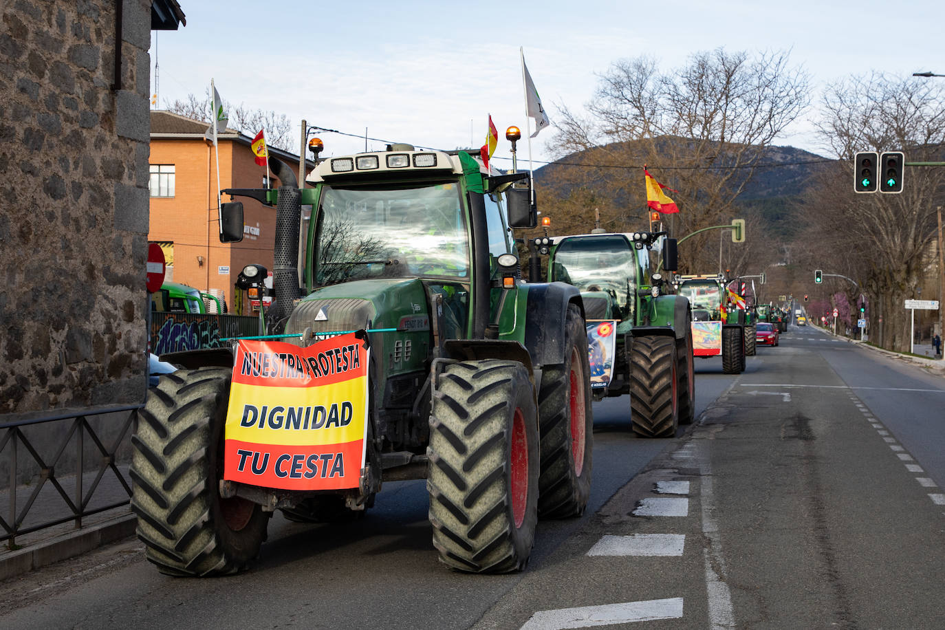 Las protestas del campo en Madrid, en imágenes