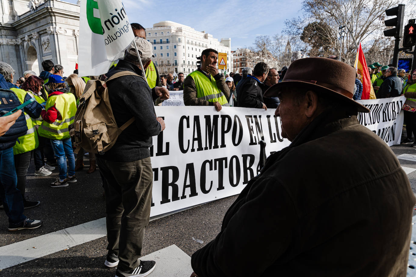 Las protestas del campo en Madrid, en imágenes