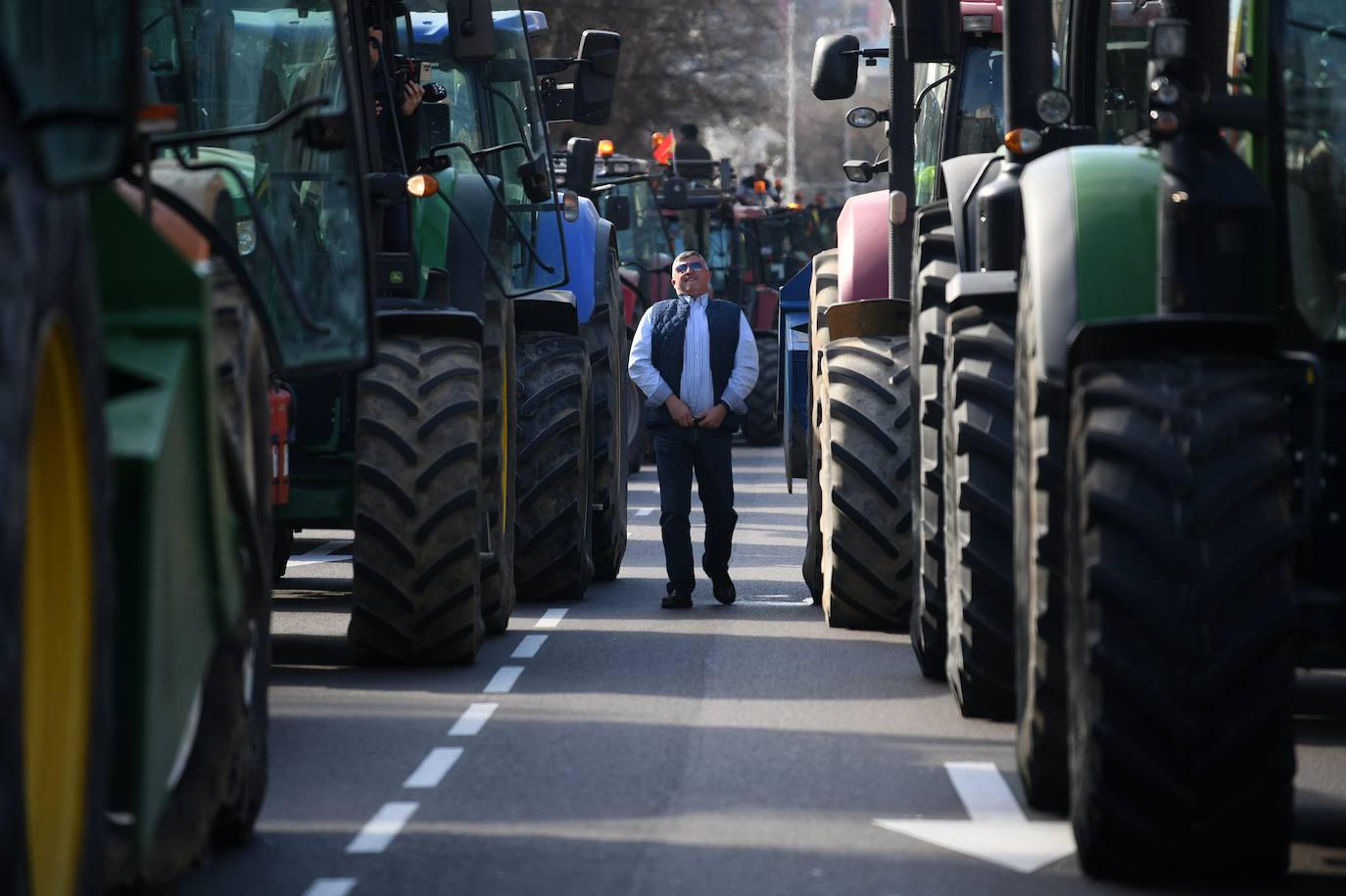 Las protestas del campo en Madrid, en imágenes