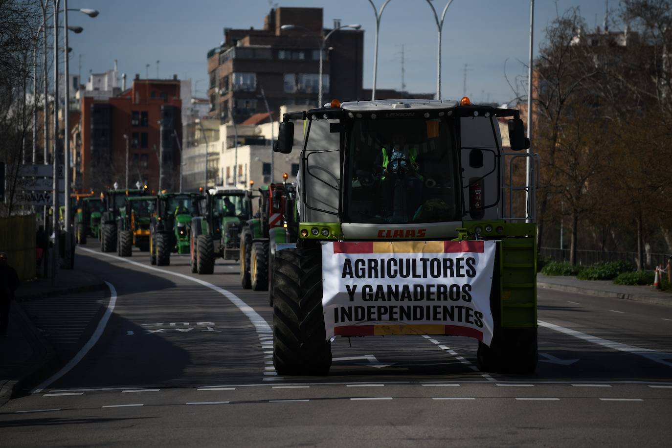 Las protestas del campo en Madrid, en imágenes