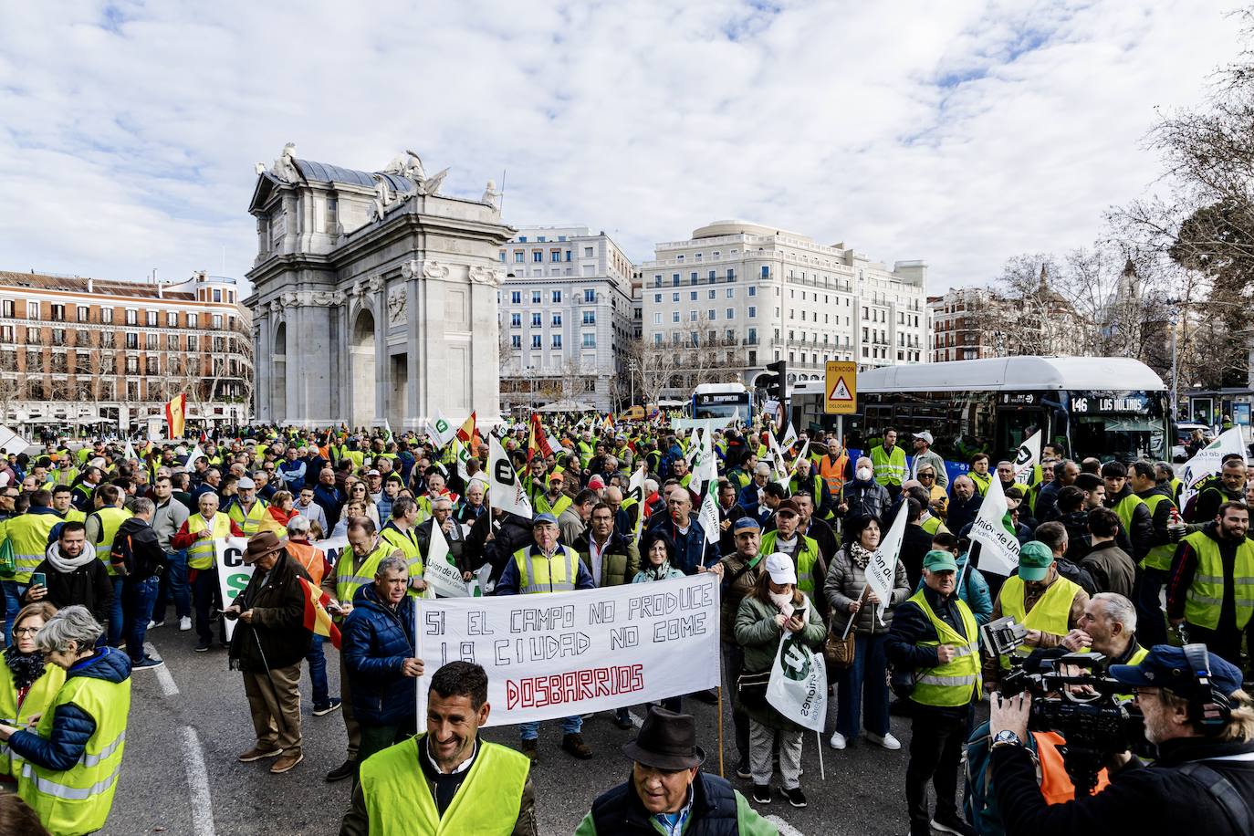 Las protestas del campo en Madrid, en imágenes