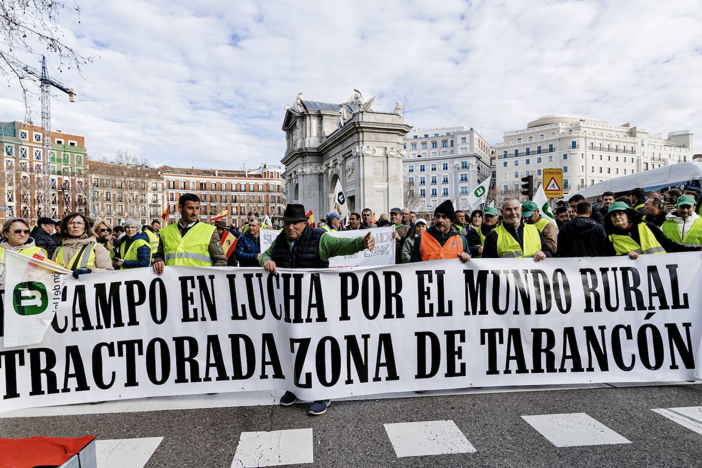 Las protestas del campo en Madrid, en imágenes